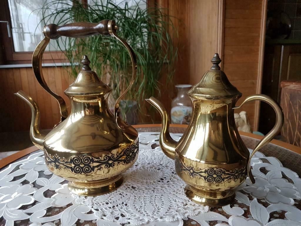 canette de café en cuivre et bouilloire, Antiquités & Art, Enlèvement, Cuivre