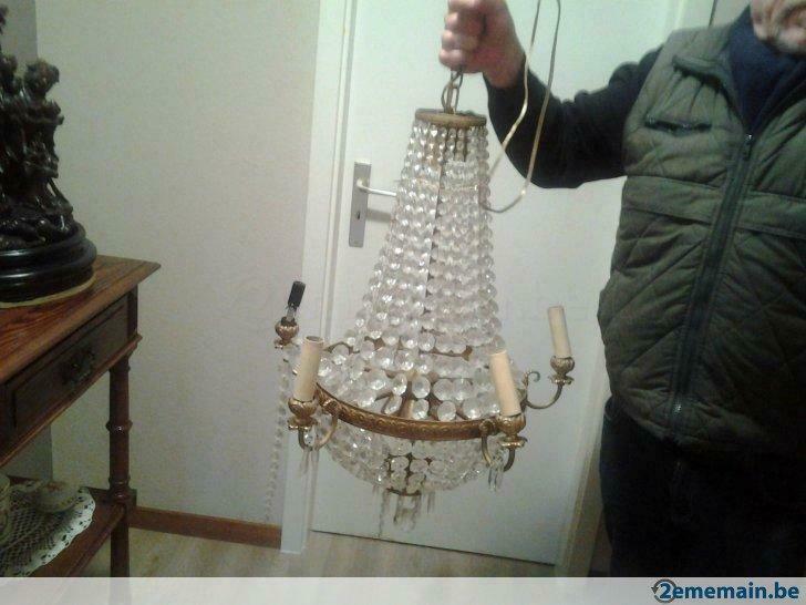 LUSTRE EN CRISTAL FAIT MAIN, Antiquités & Art, Enlèvement