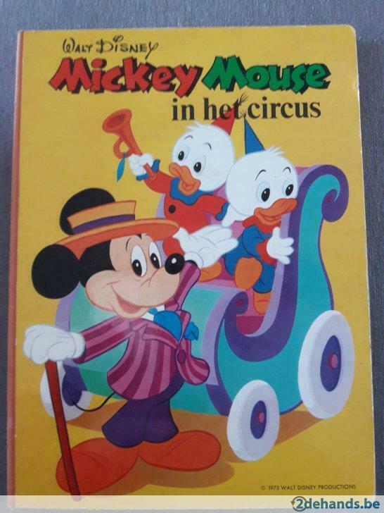 Mickey Mouse in het circus - Walt Disney  1973, Boeken, Kinderboeken | Kleuters, Gelezen, 4 jaar