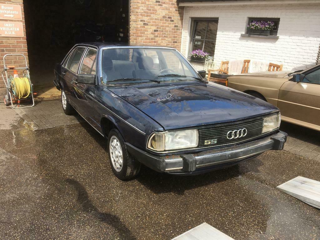 Audi 100 5S 1981 1e eigenaar AUTOMAAT 2950€, Auto's, Oldtimers, Automaat, 115 pk, Blauw, Open dak