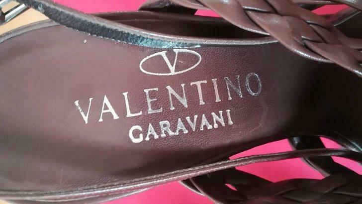 922* VALENTINO GARAVANI authentieke bruine sandalen (37), Ophalen of Verzenden, Nieuw, Bruin, Pumps