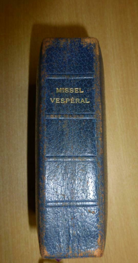 Missel Vespéral Romain 1925 Zech et Fils, Enlèvement ou Envoi, Utilisé, Livre, Christianisme | Catholique