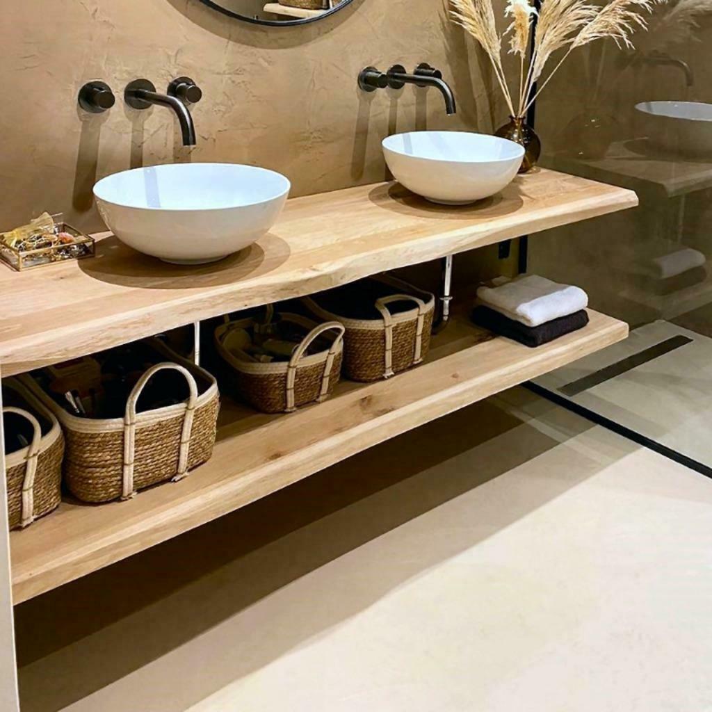 Eikenhout | wandplank | eiken plank | 40mm | werkblad | boom