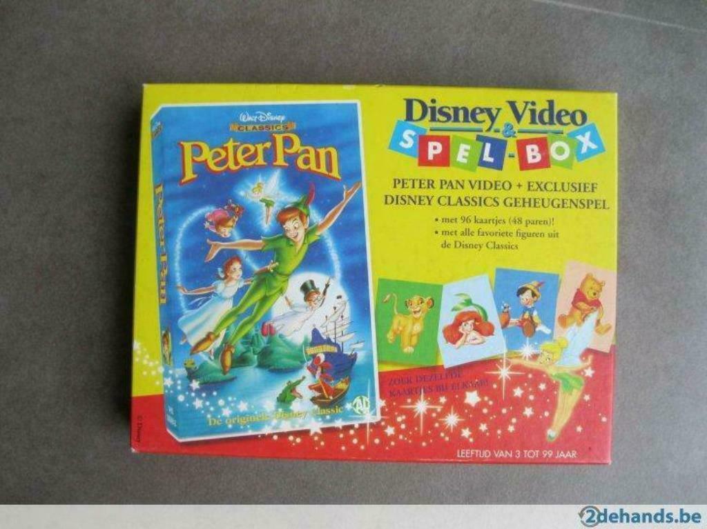 Jeu de mémoire exclusif Disney Classics avec vidéo Peter Pan, Collections, Enlèvement ou Envoi