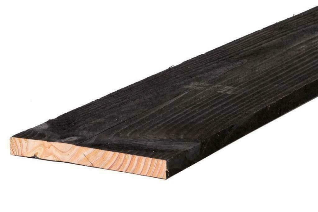 Douglas | Planken | ZWART | Tuinplank | 20x195mm | 22x245mm, Minder dan 25 mm, Nieuw, Ophalen of Verzenden, Plank