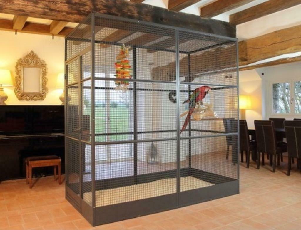 Voliere perroquet 2x1x2m cage ara amazone cacatoes XXXL, Dieren en Toebehoren, Vogels | Hokken en Kooien, Nieuw, Volière, Verzenden