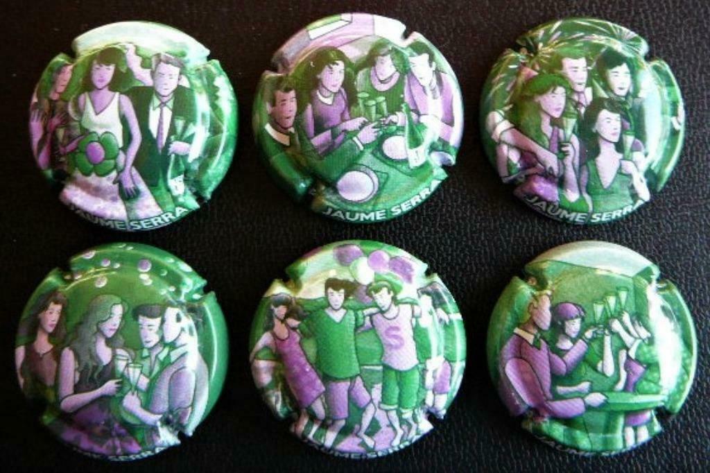 Complete set 6 cava capsules Jaume Serra 4, Verzamelen, Ophalen of Verzenden, Spanje