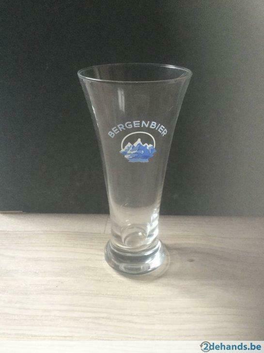 Brouwerij glas fluitglas fluit bierglas Bergenbier, Enlèvement ou Envoi, Utilisé