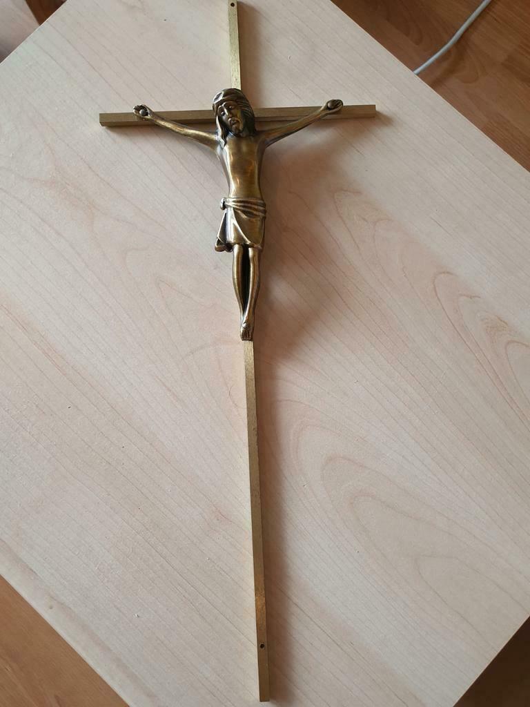 Kruisbeeld, 42 cm hoog, Ophalen of Verzenden, Zo goed als nieuw