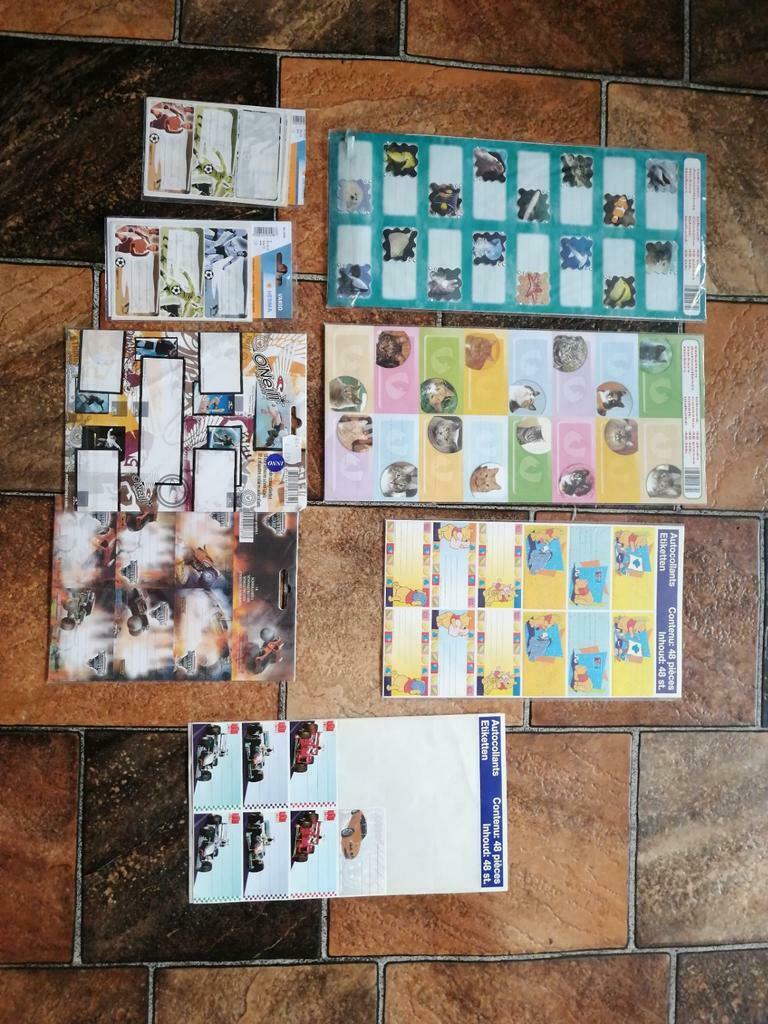 set d'étiquettes pour livres 📚, Livres, Livres scolaires, Enlèvement ou Envoi, Neuf, Dessin