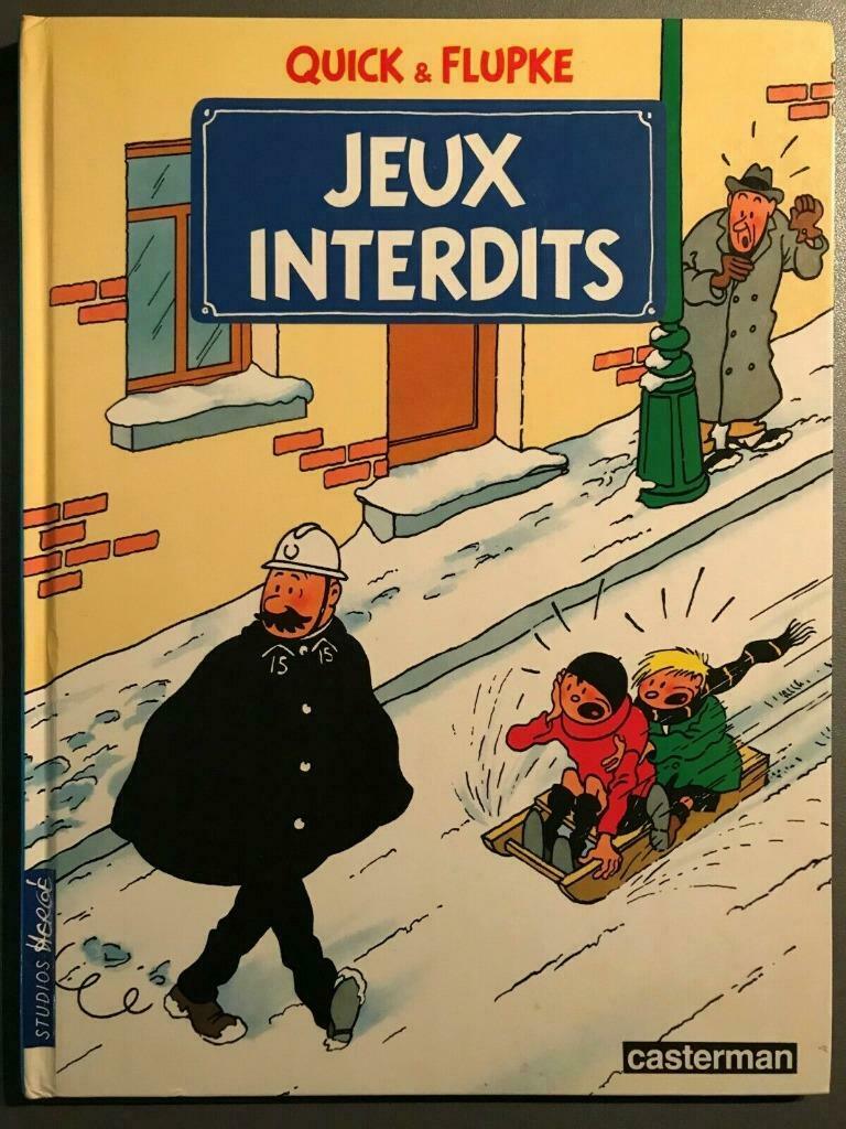 B.D. Quick et Flupke : Jeux interdits 1985, Livres, Une BD, Enlèvement ou Envoi, Utilisé, Hergé