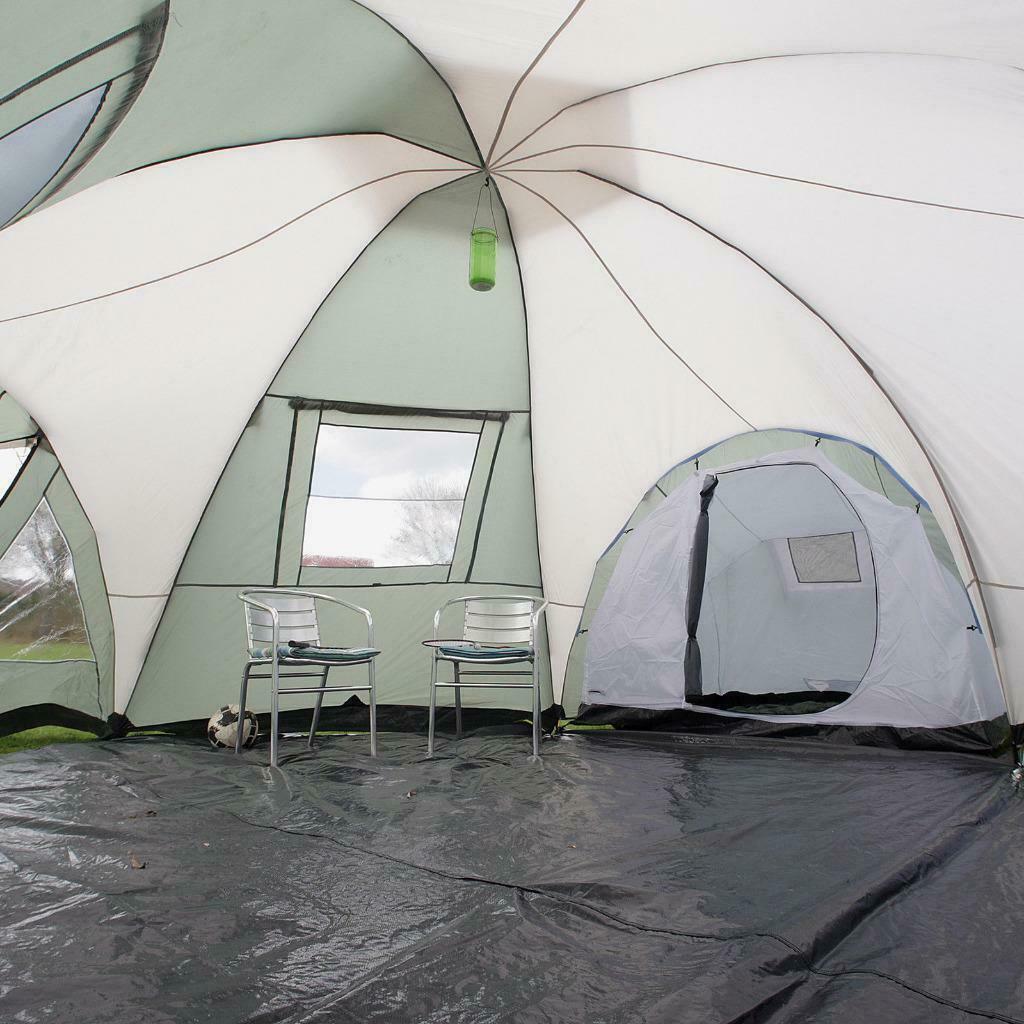 Exclusieve 10-Persoons Familietent  3 Cabines - Muskietennet, Caravans en Kamperen, Ophalen of Verzenden, Nieuw, Meer dan 6