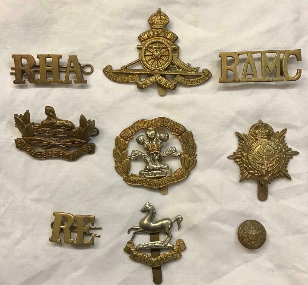 Lot insignes anglais, Enlèvement ou Envoi, Armée de terre