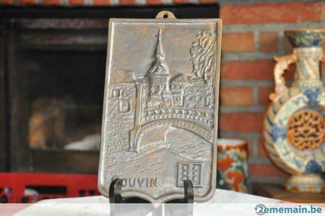 plaque murale en fonte couvin, Maison & Meubles, Enlèvement ou Envoi, Utilisé