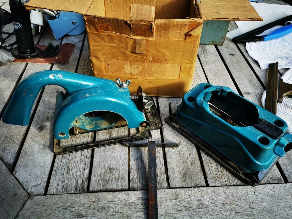 80's black & Decker opzet schuurmachine en cirkelzaag hobby, Ophalen of Verzenden, Zo goed als nieuw, Cirkelzaag