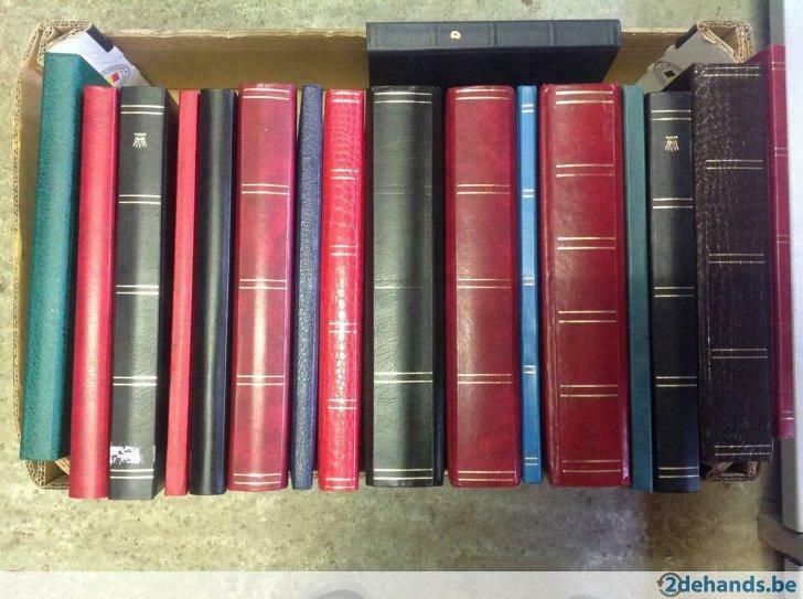 Lot lege postzegelboeken