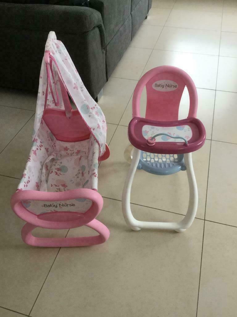 Berceau et chaise haute, Enlèvement, Utilisé, Autres types