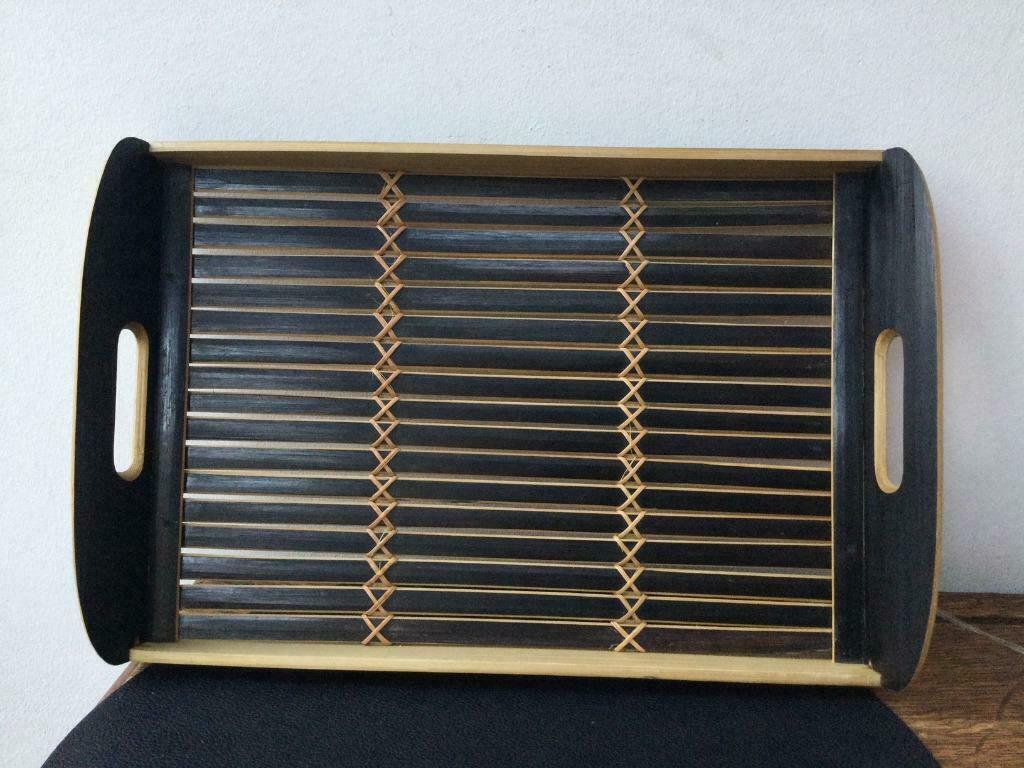 Mooi bamboe dienblad, Ophalen of Verzenden