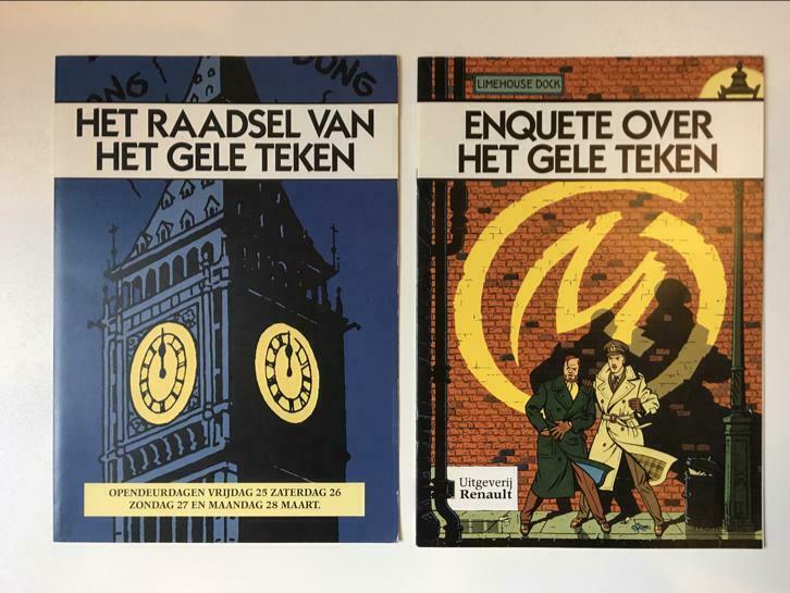 Blake en mortimer renault enquete over gele teken + folder, Boeken, Eén stripboek, Ophalen of Verzenden, Nieuw