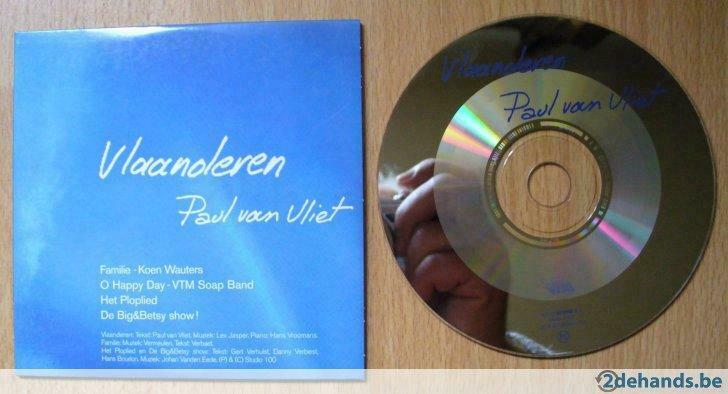 cdsingle paul van vliet vlaanderen ploplied big & betsy vtm, Ophalen of Verzenden, Gebruikt, Pop