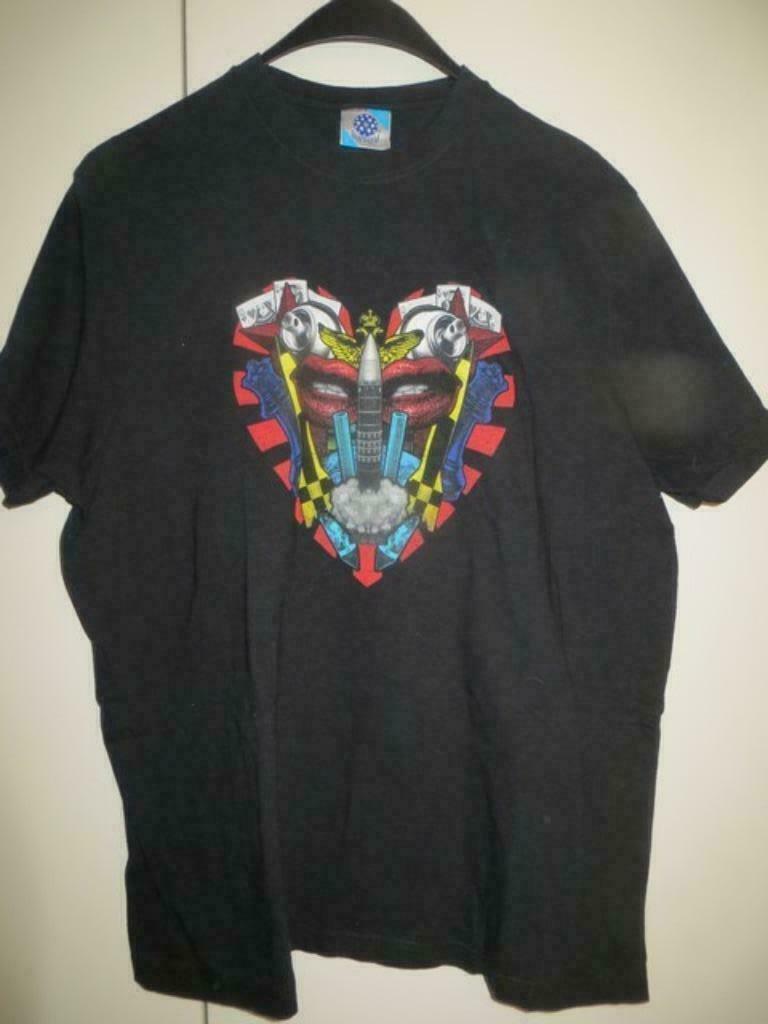 SIMPLE MINDS  GRAFFITI SOUL  TOUR T-SHIRT  SUMMER 09, Maat 52/54 (L), Verzenden, Zwart, Gedragen