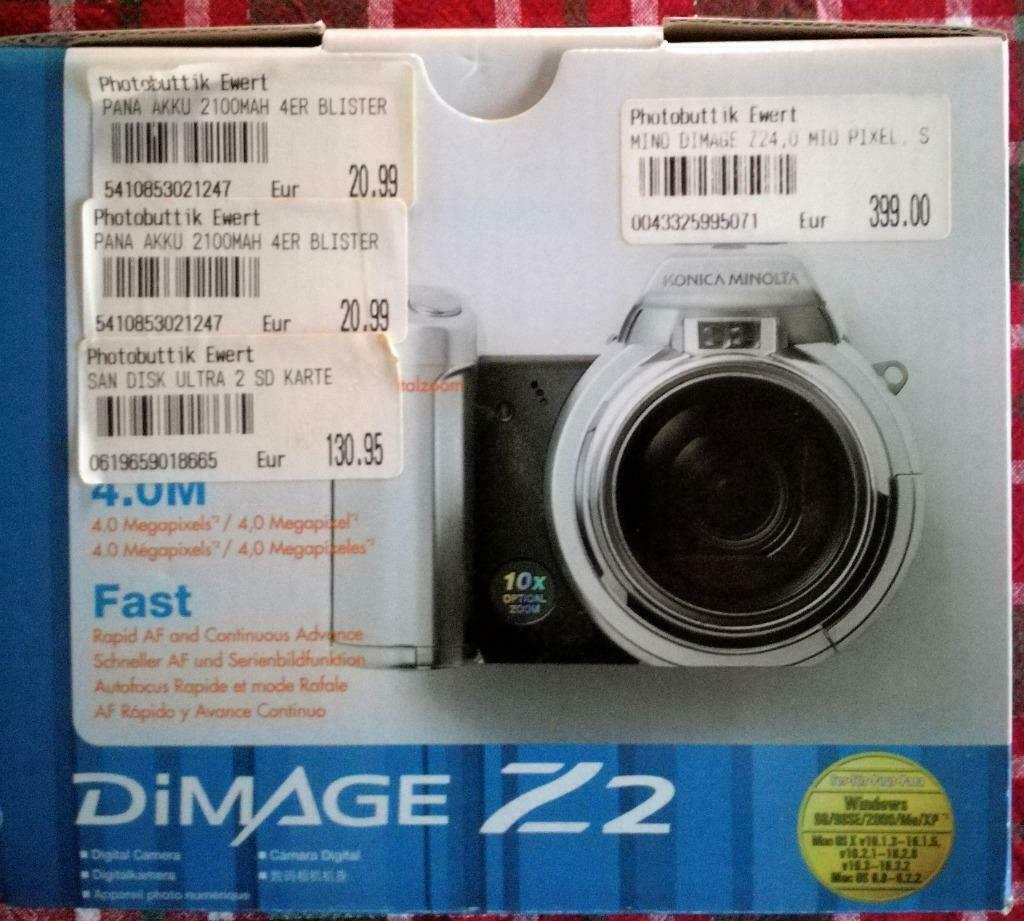 konica minolta -dimage 4 MEGA PIXELS-, Enlèvement ou Envoi, Comme neuf, Konica