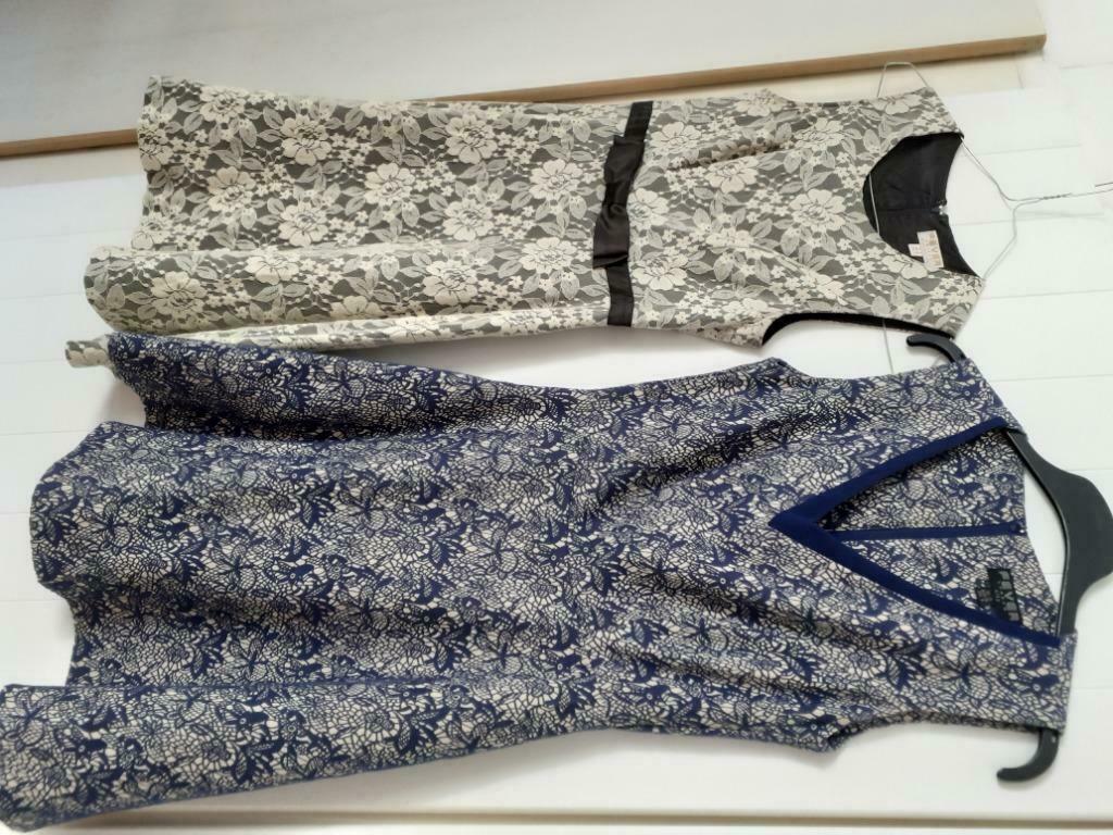 Fever London, 2 retro jurkjes A-lijn, maat 38, prima staat, Beige, Ophalen of Verzenden, Zo goed als nieuw, Boven de knie