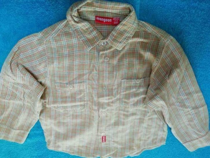 Hemdje Mangoon maat 104, Kinderen en Baby's, Kinderkleding | Maat 104, Gebruikt, Overhemd of Blouse, Ophalen of Verzenden, ANDERE