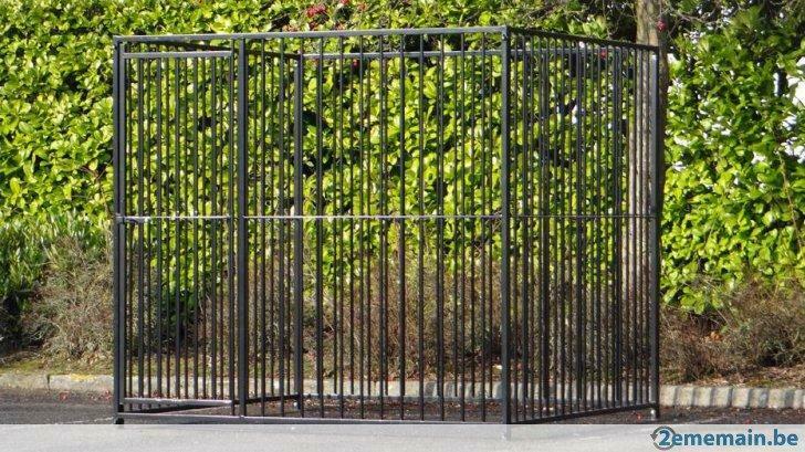 Chenil barreaux 4m² anthracite chenil XXL parc chien enclos, Animaux & Accessoires, Envoi, Neuf
