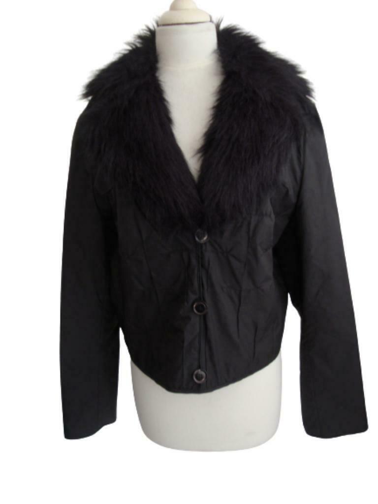 Veste courte, cardigan OUI - Fr 44, Taille 38/40 (M), Comme neuf, Manteau, Noir