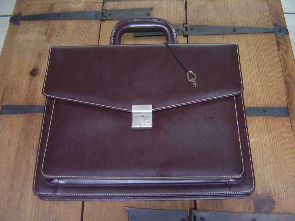 Nieuw leren aktetas, Ophalen, Nieuw, Bruin