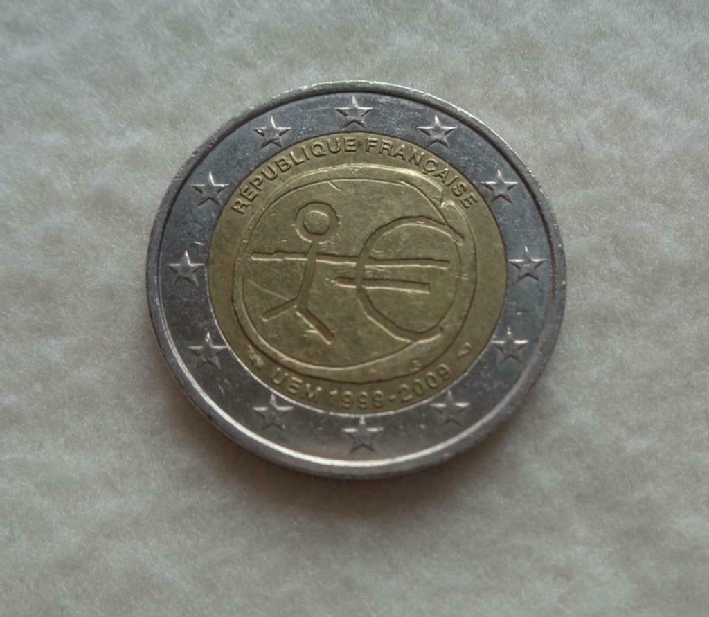 Pièce de monnaie 2€ "REPUBLIQUE FRANCAISE". 1999/2009.N8, Postzegels en Munten, Munten | Europa | Euromunten, Ophalen of Verzenden