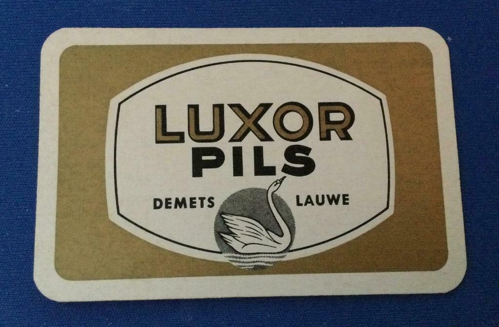 Speelkaart brouwerij bier Luxor pils Demets Lauwe, Ophalen of Verzenden, Zo goed als nieuw