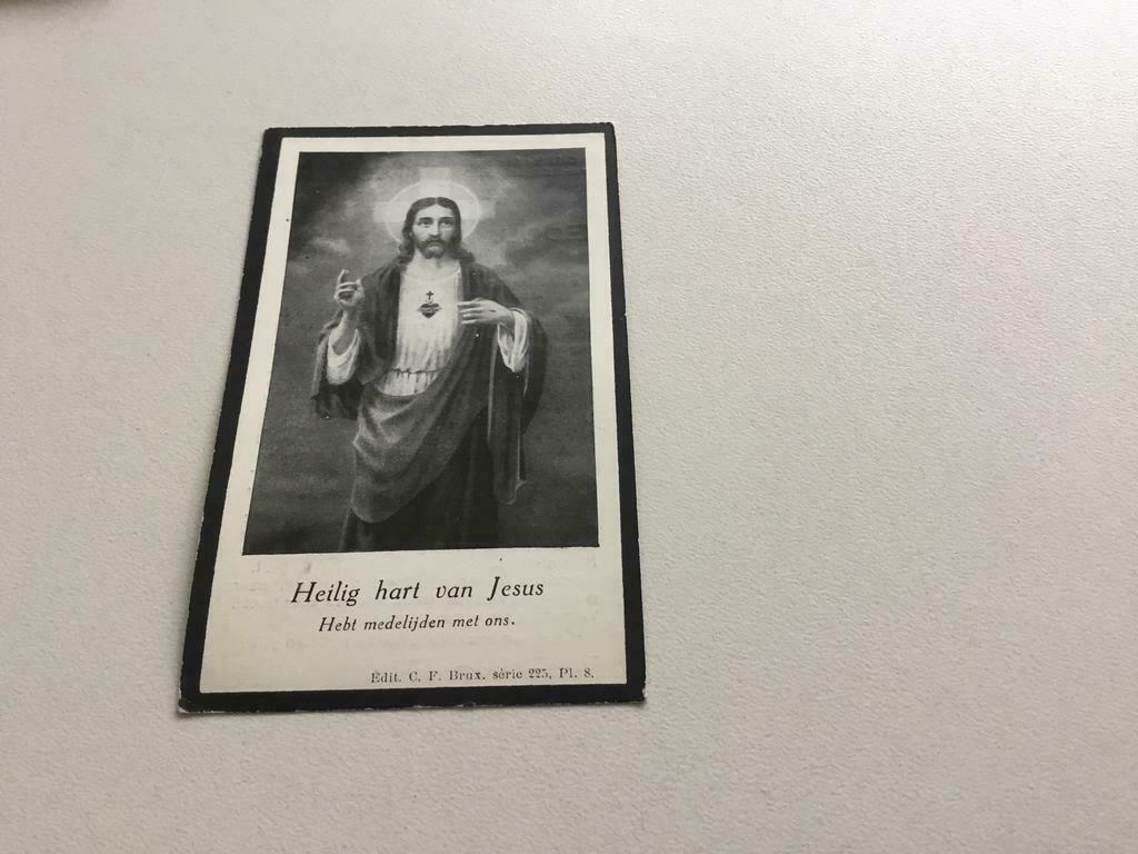 Edouard Deboom, Ophalen, Bidprentje