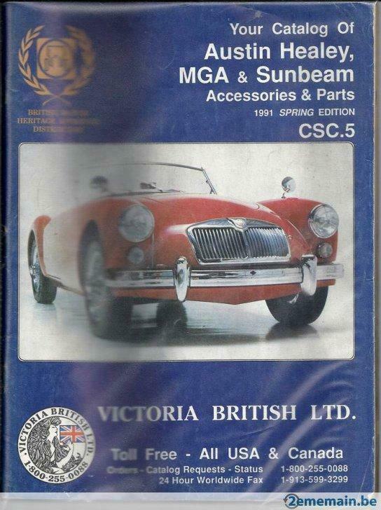 manuel  your catalog officiel victoria brtish MGA- MGB  MGC, Ophalen