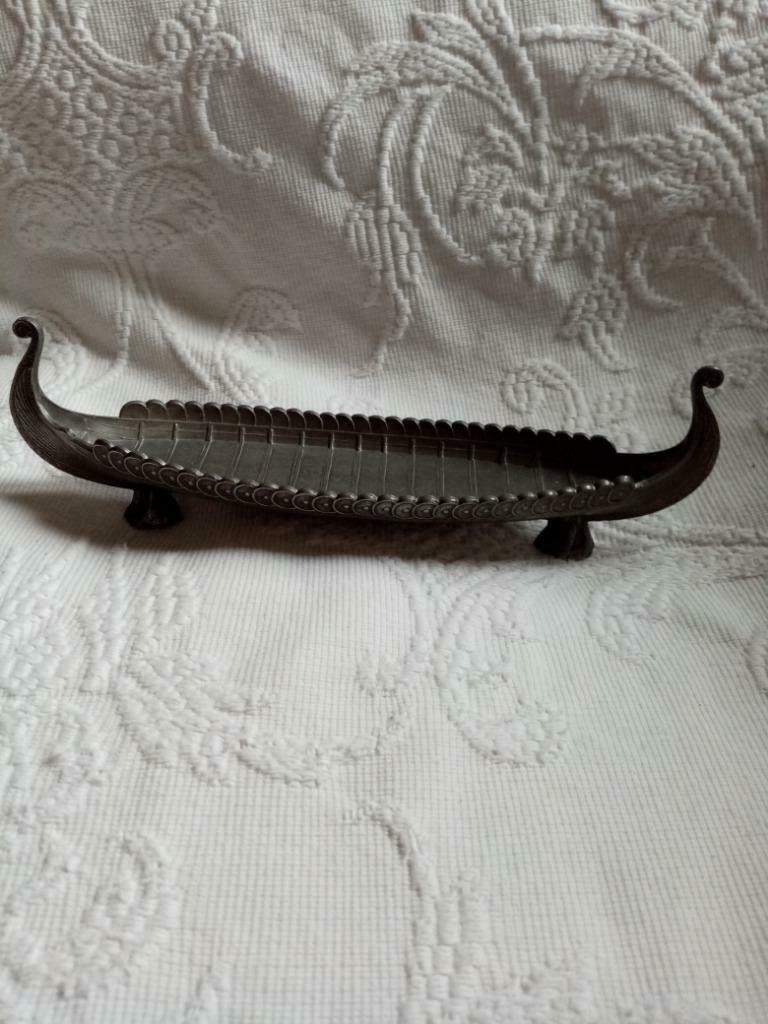 Bateau Viking Norvégien en  étain année 1950/60, Enlèvement ou Envoi