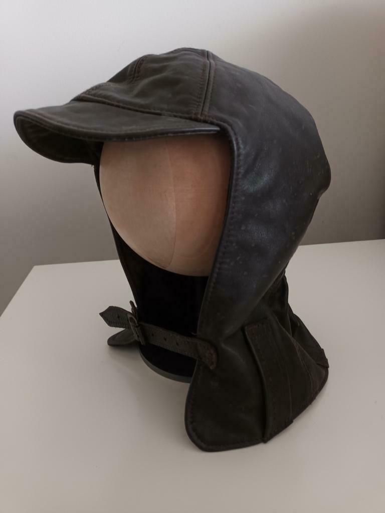 Lederen pet voor open old timer wagen of moto, Kleding | Heren, Hoeden en Petten, Ophalen of Verzenden, Zo goed als nieuw, Pet