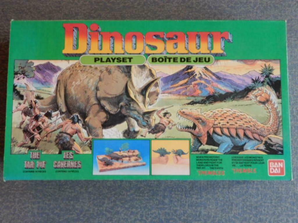 Jouet vintage "Boite de jeu Dinosaures", Enlèvement ou Envoi, Utilisé, Autres types