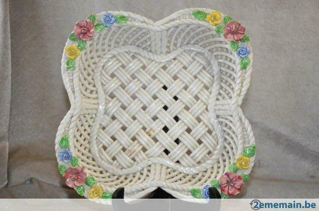 plat fruitier porcelaine italienne, Enlèvement ou Envoi