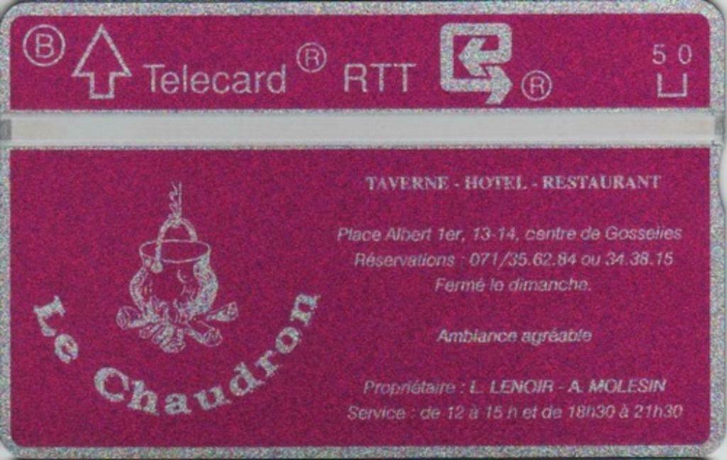 Télécarte Privée Belge P 228 Le Chaudron, Collections, Cartes de téléphone, Enlèvement ou Envoi