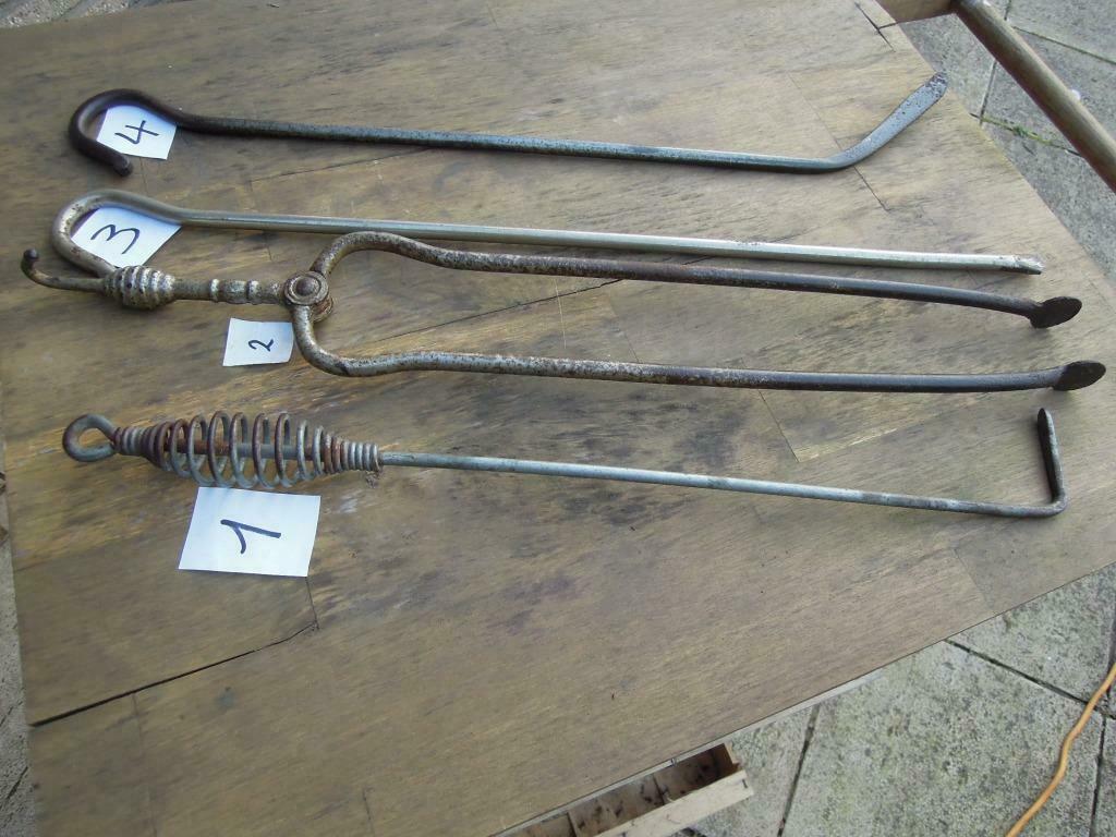 kachelpoken stoofinstrumenten vintage haard antiek pook, Ophalen of Verzenden, Gebruikt