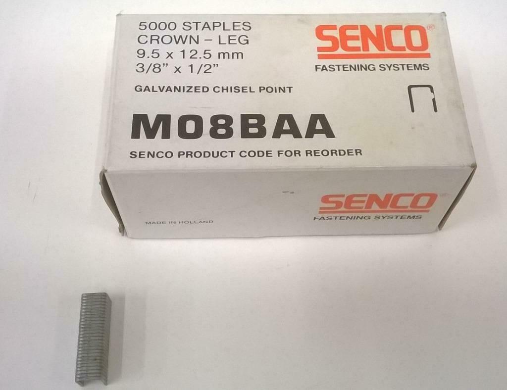 Senco Niet Kram M08BAA (9,5 x 12,5 mm) NIEUW per 5000 st, Doe-het-zelf en Bouw, Ophalen of Verzenden, Nieuw, Minder dan 50 mm