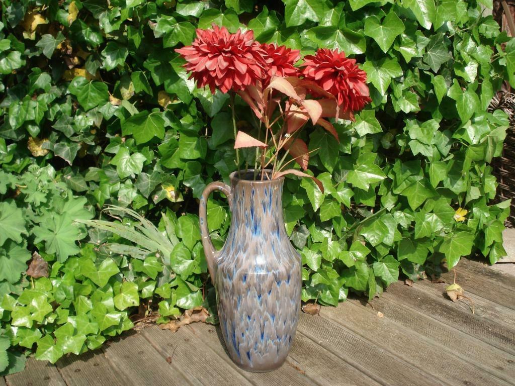 Retro pot met bloemen (genummerd), Antiek en Kunst, Curiosa en Brocante, Ophalen of Verzenden