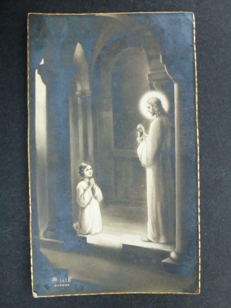 carte de prière Communion Solennelle 1933 Ghislain Libotte, Collections, Envoi, Image pieuse