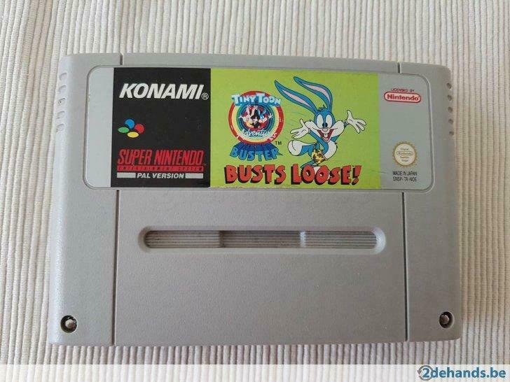 Super Nintendo (SNES)  tiny toon buster busts loose, Ophalen of Verzenden, Gebruikt