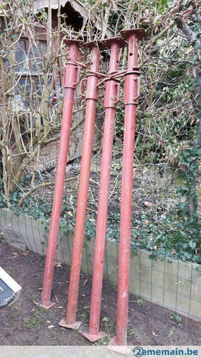 Etançons de chantier à louer, Utilisé