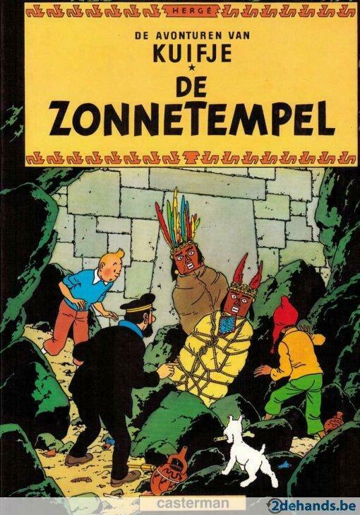 Kuifje, De zonnetempel, Hergé,, Boeken, Ophalen of Verzenden, Gelezen