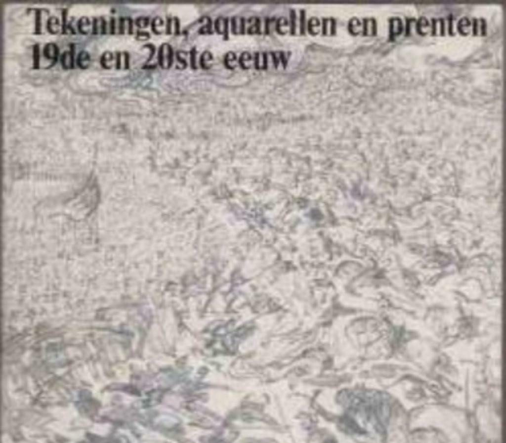 Tekeningen, aquarellen en prenten 19de en 20ste eeuw, Ophalen of Verzenden