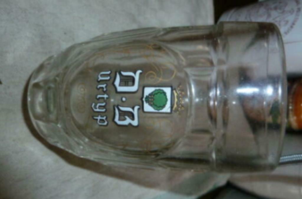 #E bier glas / pul D B URTYP Brouwerij Wielemans Ceuppens, Collections, Enlèvement ou Envoi, Utilisé, Verre à bière