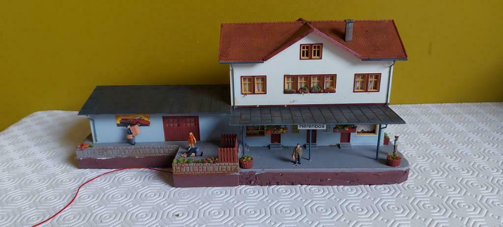 HO  Sation Herenbos, Ophalen of Verzenden, Gebruikt, Brug, Tunnel of Gebouw